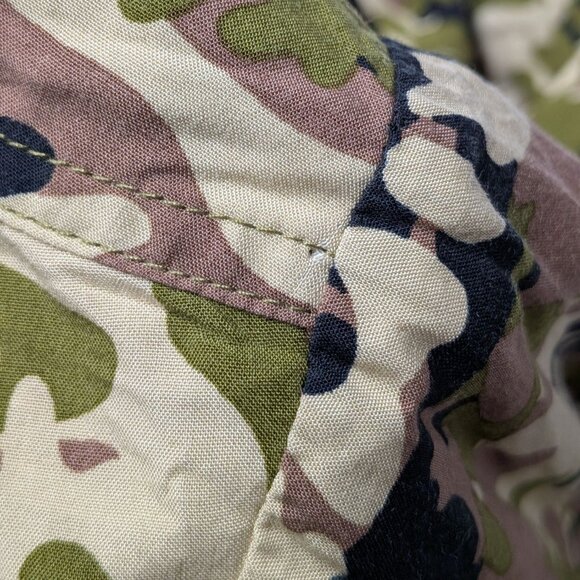 Skims Camo Oversized Button Up Shirt Women Size M Streetwear Gorpcore Military - Picture 3 of 11